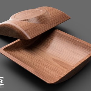 Wooden bowl - 3D model for manufacture on a CNC machine