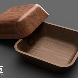 Wooden bowl - 3D model for manufacture on a CNC machine