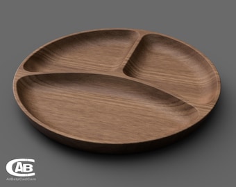 Round Wooden Bowl – 3D Model for CNC & 3D Printing – Timeless Design – Digital File for Decor or Gift