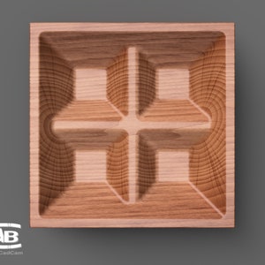 Wooden bowl - 3D model for manufacture on a CNC machine
