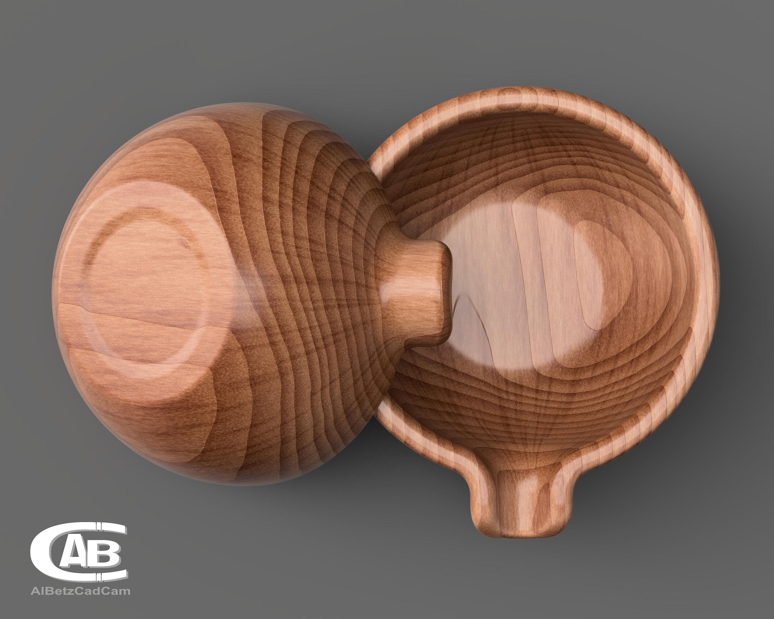 Round Wooden Bowl – 3D Model for CNC & 3D Printing – Timeless Design ...