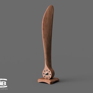 Enkelbladige propeller - 3D-model voor fabricage op een CNC-machine