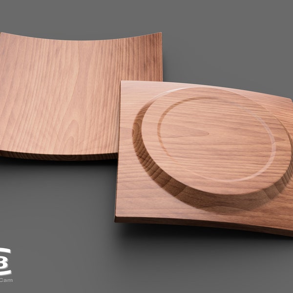 Wooden bowl - 3D model for manufacture on a CNC machine
