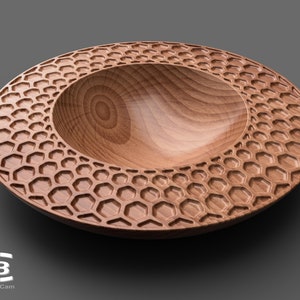 Wooden bowl - 3D model for manufacture on a CNC machine