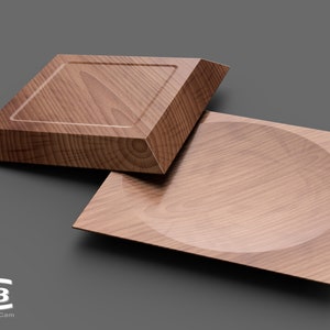 Wooden bowl - 3D model for manufacture on a CNC machine