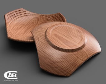 Round Wooden Bowl – 3D Model for CNC & 3D Printing – Timeless Design – Digital File for Decor or Gift