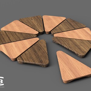 Wooden Bowl – 3D Model for CNC & 3D Printing – Modern Design – Digital File for Decor or Gift