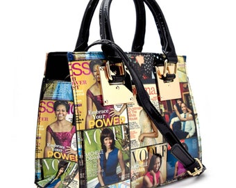 Details about Magazine Cover Collage Round Frame Clutch Crossbody Bag Michelle Obama Purse Details about Magazine Cover Collage Round Frame Clutch Crossbody Bag Michelle Obama Purse