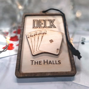 DECK The Halls - クリスマスオーナメント - トランプのホリデーデコレーション