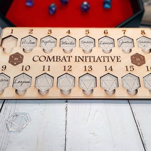 Initiative Tracker 16 Tabletop for D&D and Other Tabletop RPG Games image 1