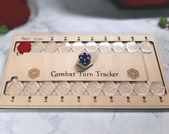 Combat Turn Tracker Deluxe - Tabletop - for D&D and Other Tabletop RPG Games
