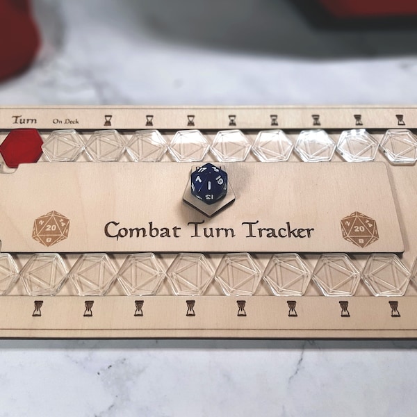 Combat Turn Tracker Deluxe - Tabletop - for D&D and Other Tabletop RPG Games