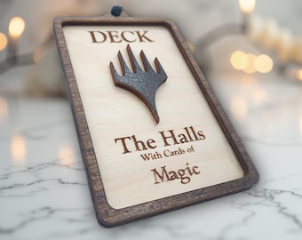 MTG Planeswalker Christmas Ornament: Laser Engraved Holiday Decoration