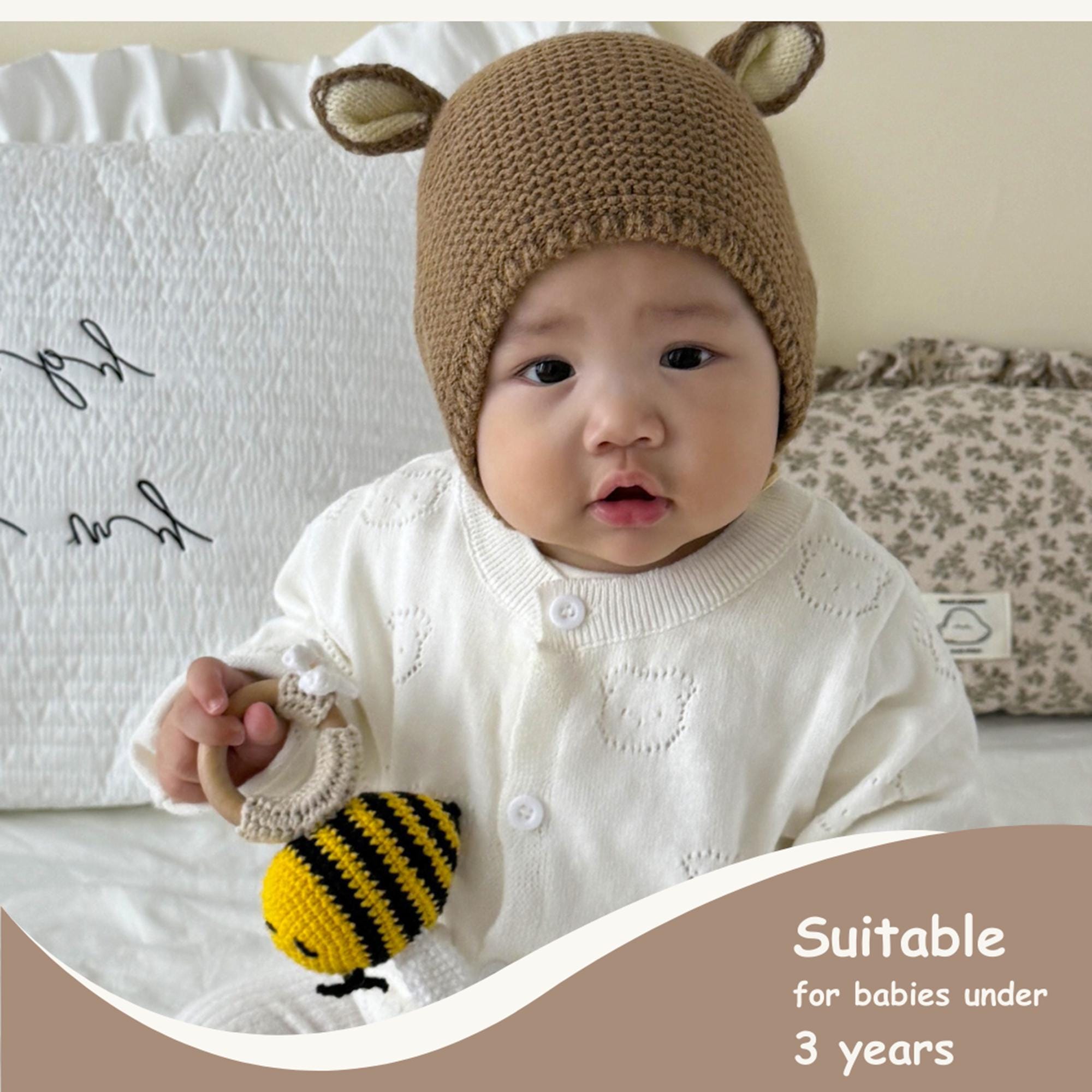 Crochet Bee Baby Rattle - Sensory Toy for Babies - Ideal for Baby ...