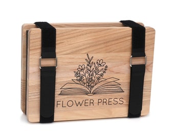 DICHA Flower Press Book-Plant and Leaf Press-Beginners Flower Press Kit Professional -6"X9" Flower Pressing Kit for Adults