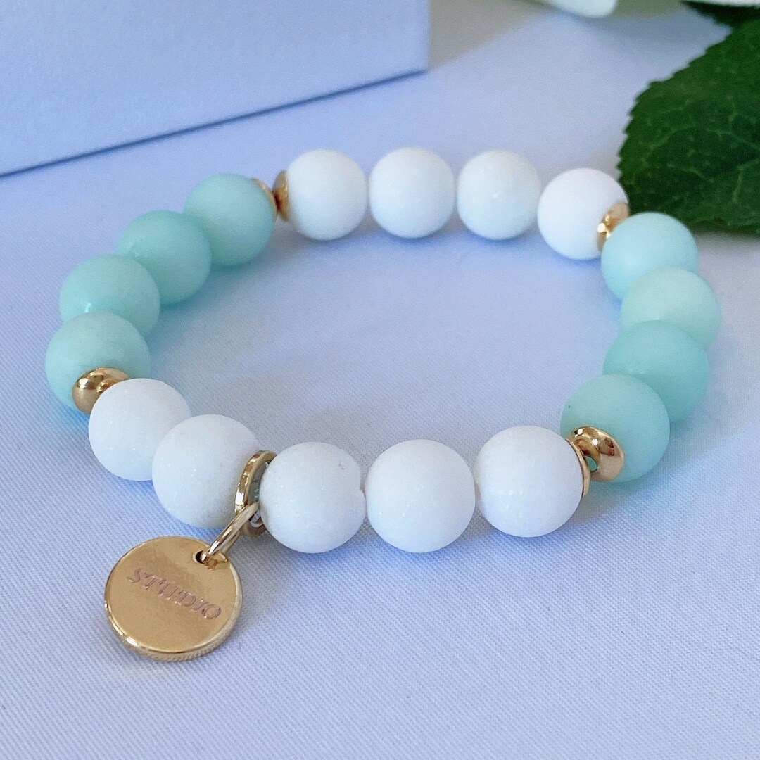 Amazonit Armband Damen Armband PerlenArmband Geschenk für Etsy.de