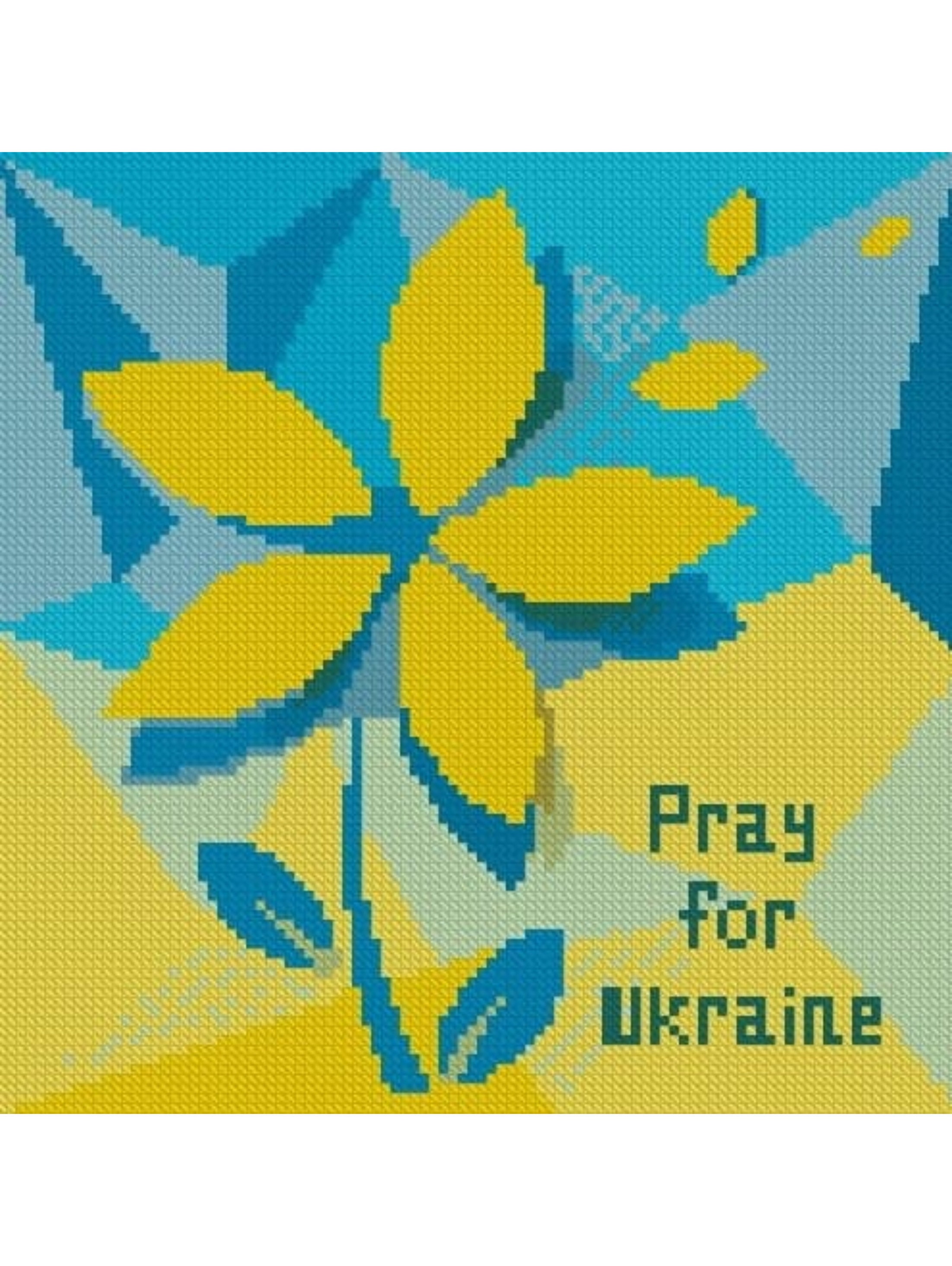 Ukrainian Flower Cross Stitch Pattern PDF Stand With Ukraine Etsy