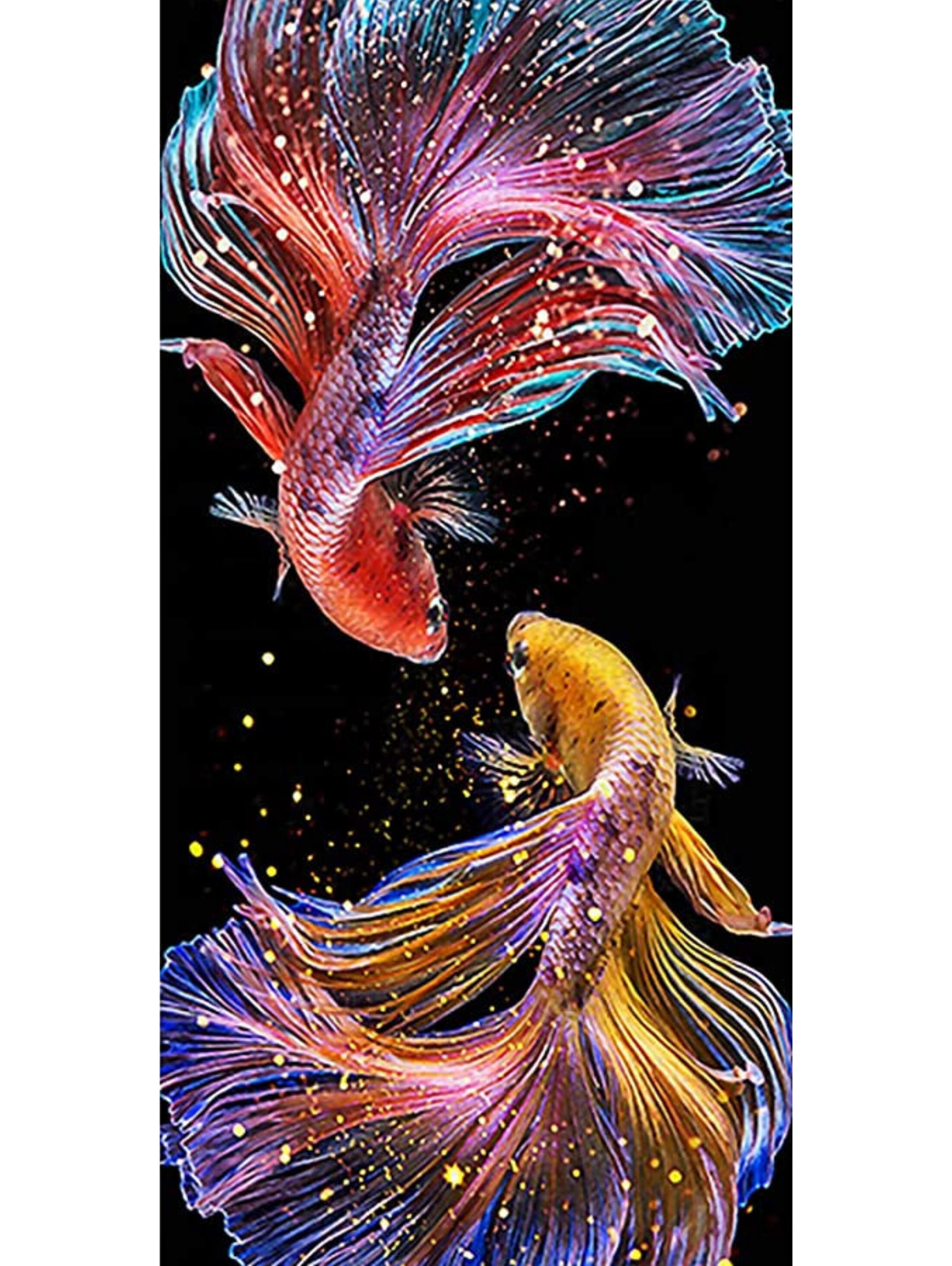 Two Colorful Fish Cross Stitch Pattern PDF Bright Fish - Etsy