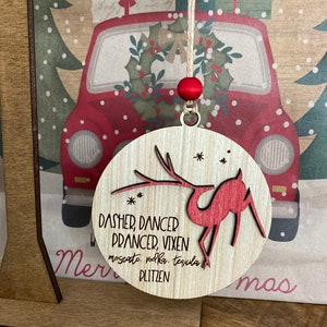 Girls Night Out | Ornament | Reindeer | Laser Cut/Engraved
