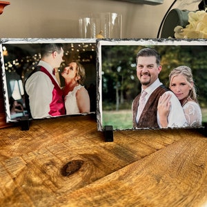 Your Photograph on Slate | Personalized | Anniversary Gift | Wedding Gift | Photo Gift| Remembrance