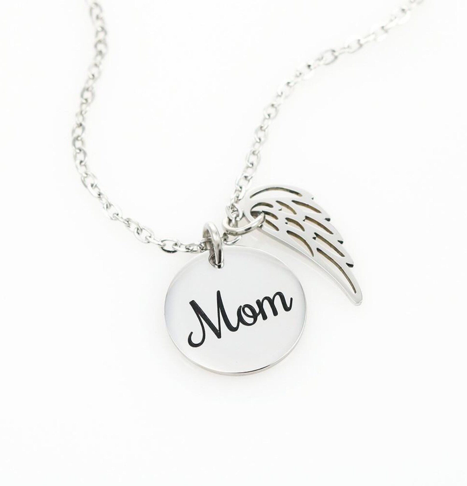 In Loving Memory Of Your Mom angel wing Memorial Gifts For | Etsy