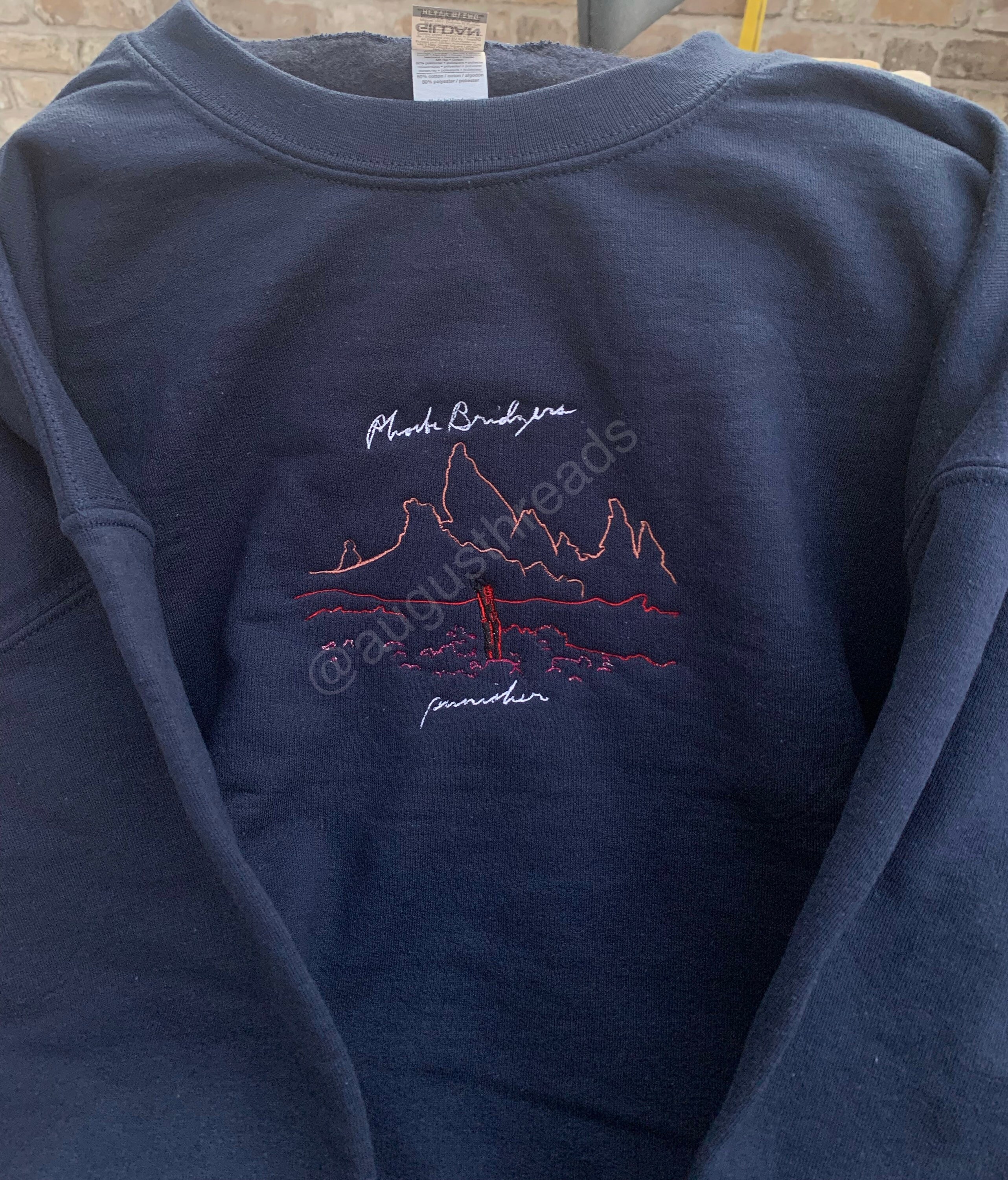 Phoebe Bridgers Punisher Album Inspired Embroidered Sweatshirt - Etsy