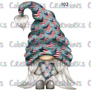 Fourth of July Gnome Laser Printed Waterslide Decal for Tumblers Ready to Use Tumbler Supplies Printed Image Transfer Design American Flag Fourth of July Gnome Laser Printed Waterslide Decal for Tumblers Ready to Use Tumbler Supplies Printed Image Transfer Design American Flag