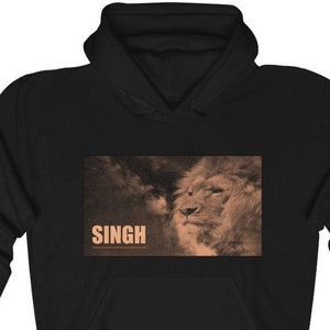 Singh - Lion Graphic Heavy Blend Hooded Sweatshirt