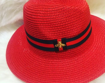 Straw Fedora hats