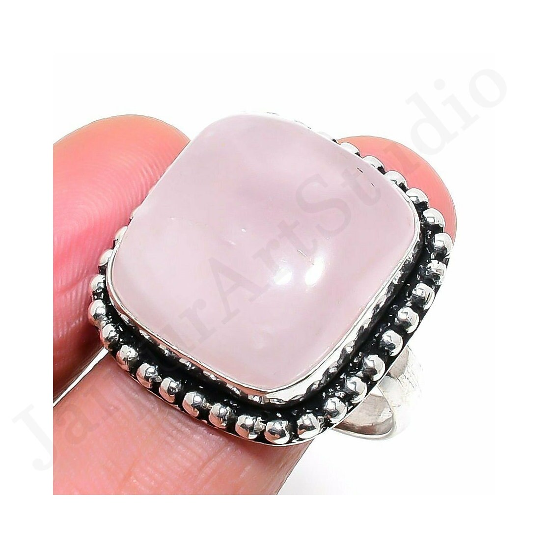 rose quartz sterling silver ring rose quartz sterling silver ring