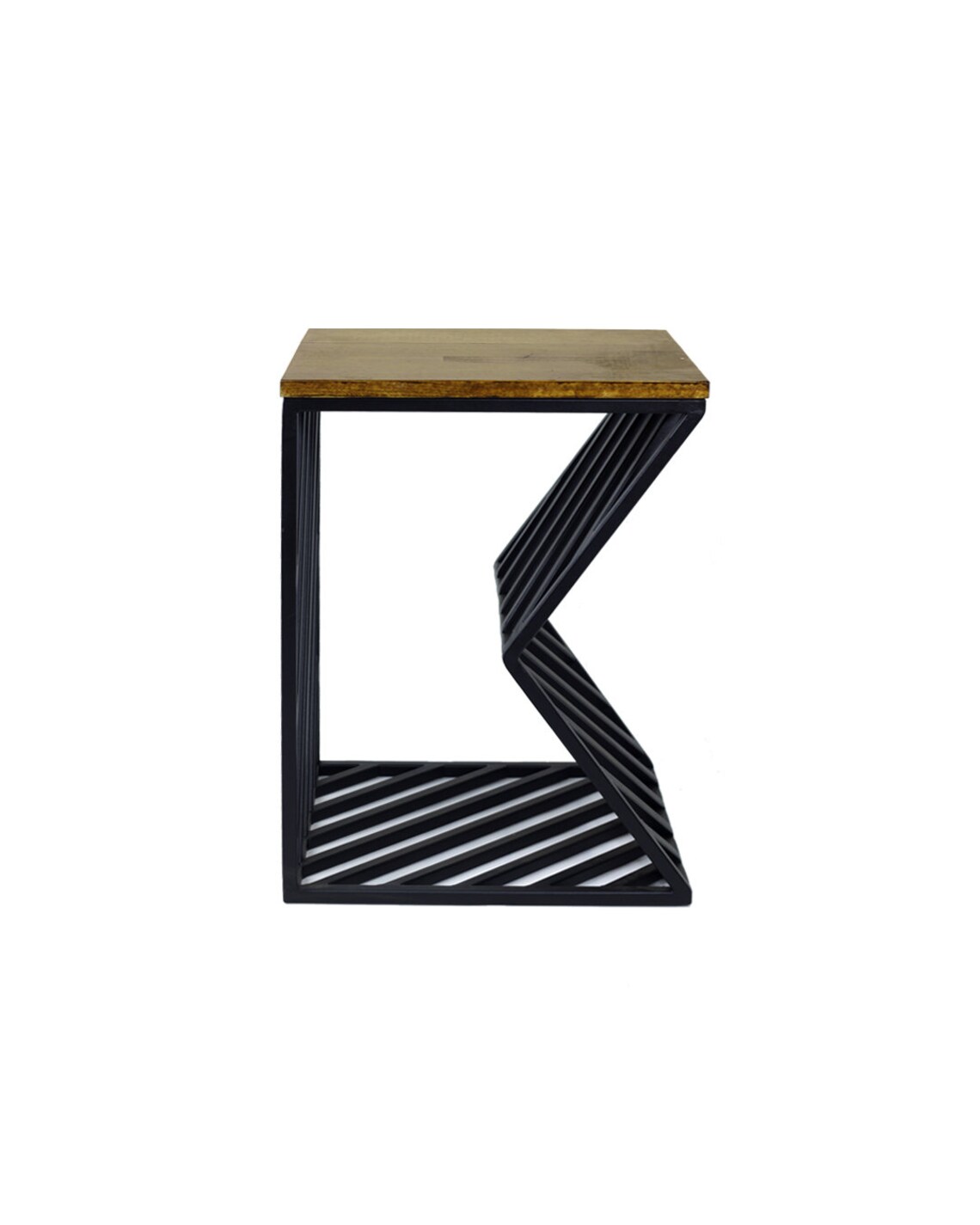 Unique Natural Wooden & Metal Leg Coffee Table Rustic Style | Etsy