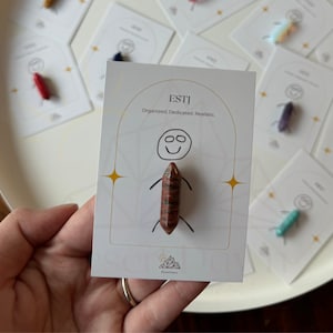 ESTJ Crystal, MBTI 16 Personality Gift Idea, The Executive Healing Stones, Energy Crystals, Personalized Crystal Gift, Gift for Mom