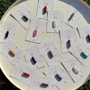MBTI 16 Personality Gift Idea, Back to School Gift, Personalized Healing Stones, Handmade Crystal Accessories, Amethyst, Turquoise