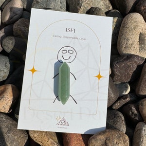 ISFJ Crystal, MBTI 16 Personality Gift Idea, The Defender Protective Stones, , Gift for Her, Back to School Gift, New Friend Gift