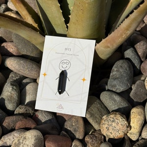ISTJ Crystal, Black Onyx, MBTI Personality Gift Idea, Healing Crystals for The Logistician, Grounding Stones, Gift for Her, Party Favor