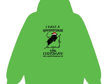 I Want a Hippoptenuse for Christmath SVG, PNG for Download | Hippo Christmas | Math Christmas Design | Hypoteuse Design | Math T-Shirt |