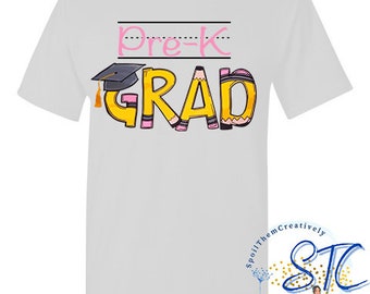 Pre-K Grad PNG, Pre Kindergarten Grad Design, Preschool Kindergarten Grad Pencil PNG, Sublimation Design, Pre-K Pencil Png, Preschool Grad