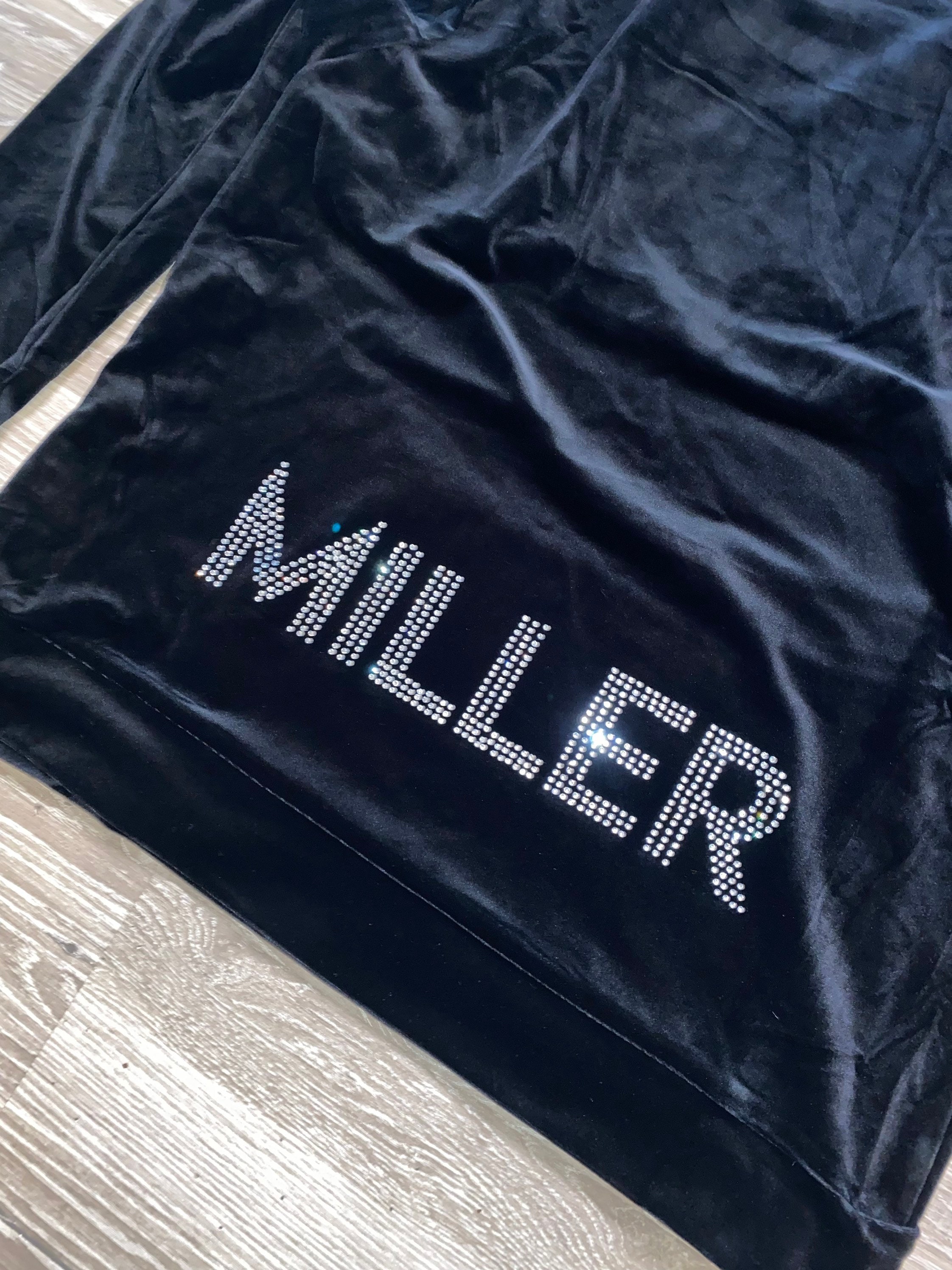Velour Rhinestone COMPLETE Track Suit | Custom Velvet Track