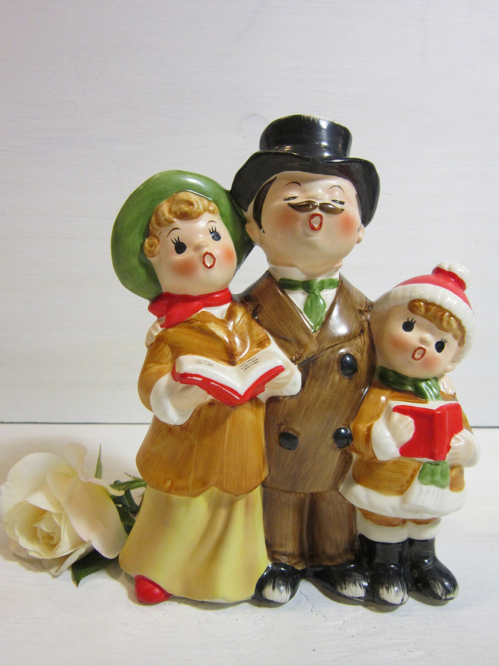 Vintage Musical Family Carolers Figurine Handmade in Japan | Etsy