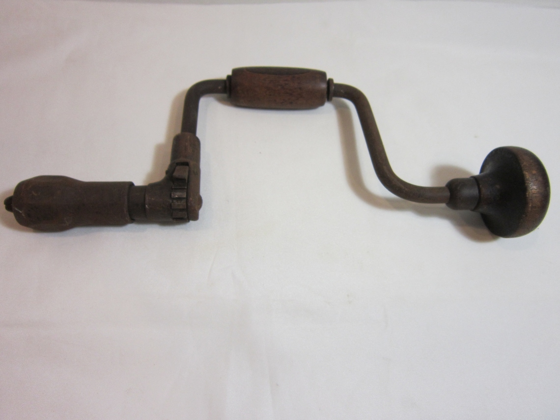 Vintage Manual Hand Crank Drill Etsy