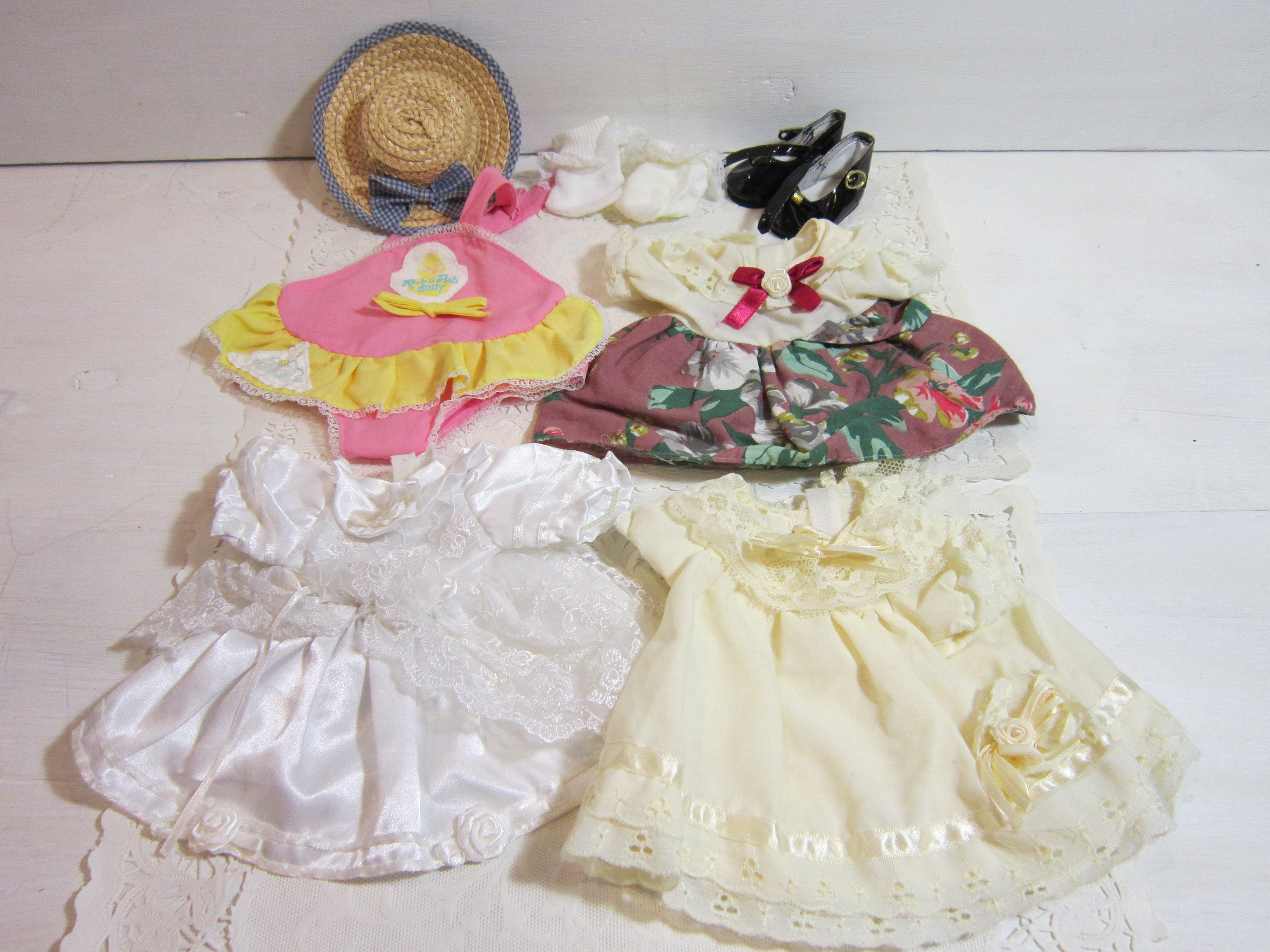 Lot of Vintage Doll Clothes Dress Bundle 4 Pieces Pair of Etsy