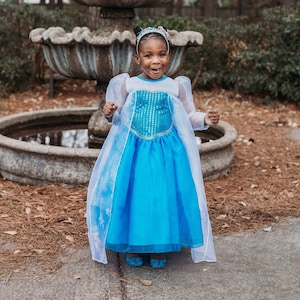 Frozen Princess Dress - Kleid für kleine Mädchen, Kleinkind verkleiden, so tun, als spielen Spielzeug, Vorschulrollenspiel, Halloween-Kostüm für Mädchen