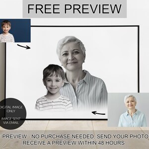 Add Person to Photo Merging Photos Combine Photo Editing Gift Loss of Family Deceased Loved Ones Custom Family Portrait Special Unique Gift