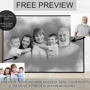 Custom Photo Merge Portrait: Fotos kombinieren, Person hinzufügen, Fotobearbeitung (digitale Datei)