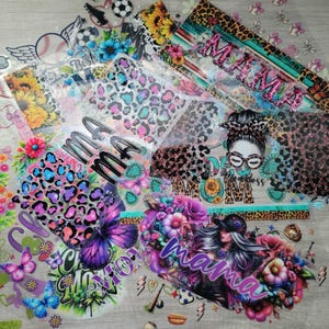 UVDTF Cup Wraps: Mother&#39;s Day Bundle, Vibrant 16oz Wrappers