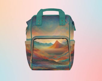 Trippy Luiertas | Luiertas | Luiertas voor baby's | Bergen Rugzak | Psychedelische tas | Cadeauzakje voor babyshower | Ziekenhuis Geboortetas