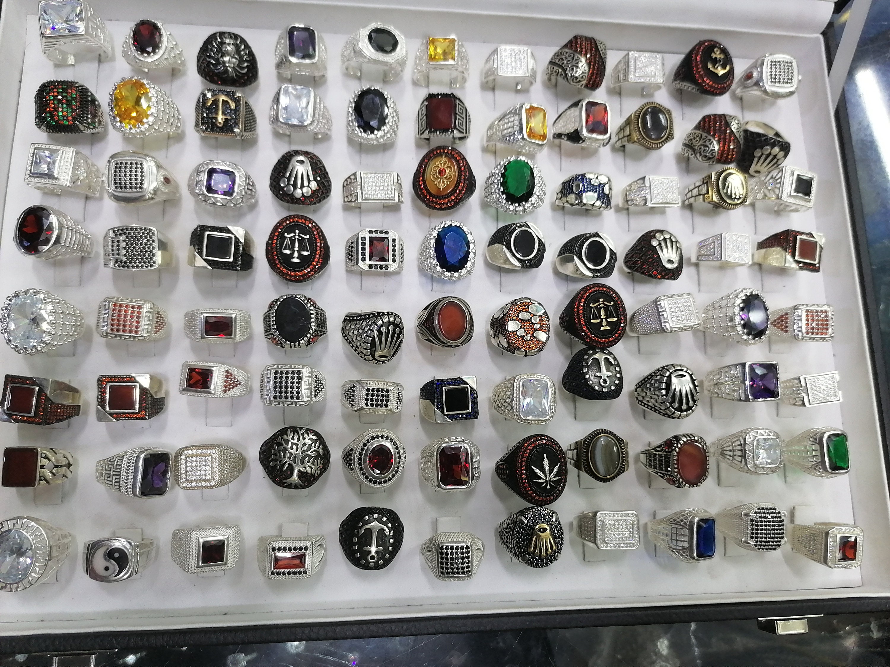Pure Italian Silver gent s rings