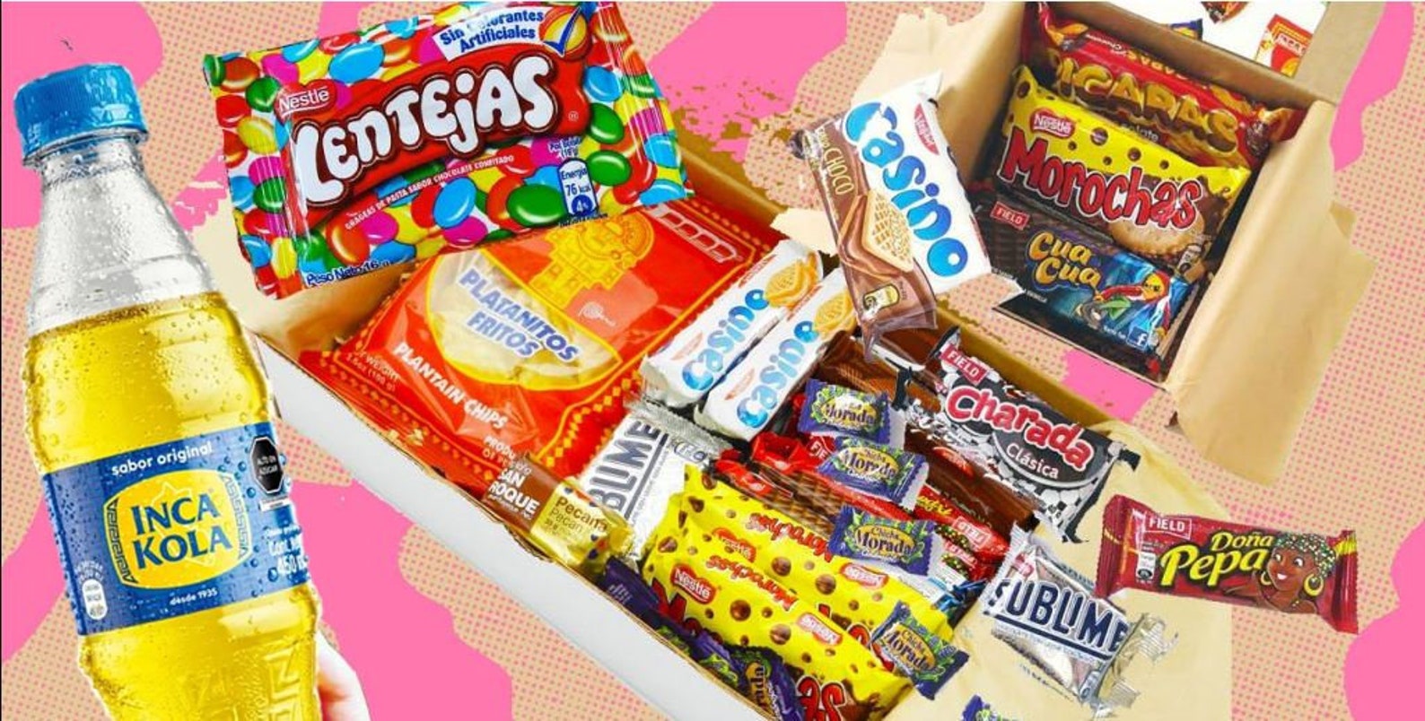 Peruvian Candy Box Perú snacks Mix Cookies Chocolates & | Etsy