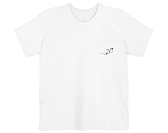Minimalist Paper Plane T-Shirt: Heart Trail Design, Travel Lover Tee