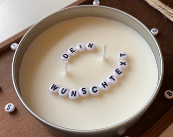 Personalisierte Kerze geheime Versteckte Botschaft Duftkerze hidden message candle Geschenk für ihn für sie Freundin Freund Brautjungfer